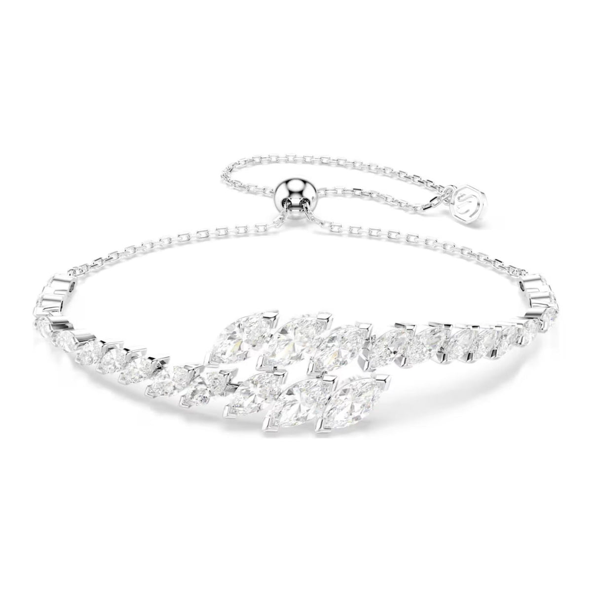 Swarovski Mesmera korusetti, kolme korua, vaalea metalli ja kirkkaat zirkoniat, 5762135