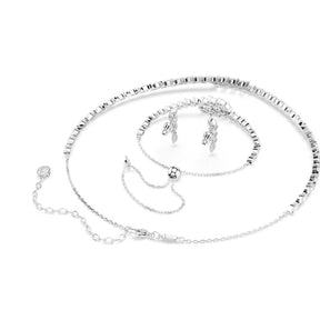 Swarovski Mesmera korusetti, kolme korua, vaalea metalli ja kirkkaat zirkoniat, 5762135