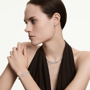Swarovski Mesmera korusetti, kolme korua, vaalea metalli ja kirkkaat zirkoniat, 5762135