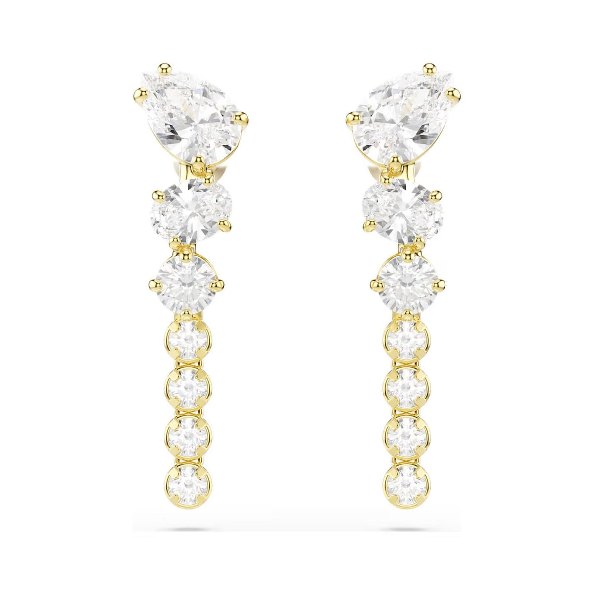 Swarovski Mesmera korvakorut, keltakullattu ja kirkkaat zirkonit, 5747936