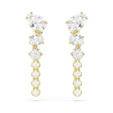 Swarovski Mesmera korvakorut, keltakullattu ja kirkkaat zirkonit, 5747936