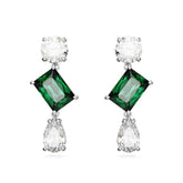 Swarovski Mesmera korvakorut, vaalea metalli kirkkailla ja vihreillä kristalleilla, 5665878