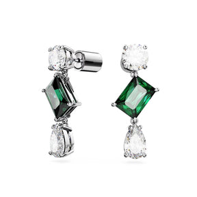 Swarovski Mesmera korvakorut, vaalea metalli kirkkailla ja vihreillä kristalleilla, 5665878