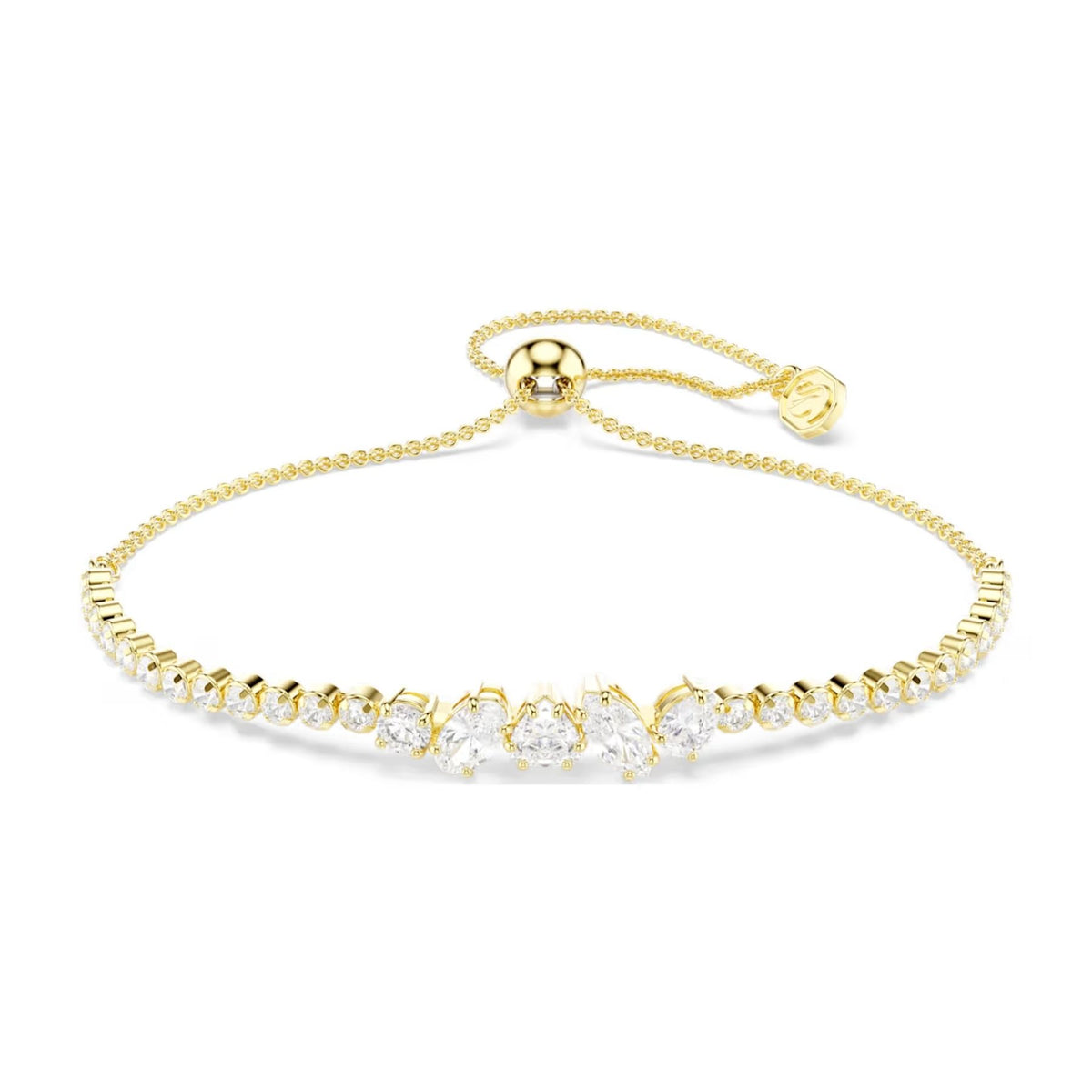Swarovski Mesmera rannekoru, keltakullattu ja kirkkaat zirkonit, 5747939