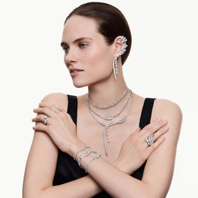 Swarovski Mesmera rannekoru, vaalea metalli ja kirkkaat zirkoniat, 5754818