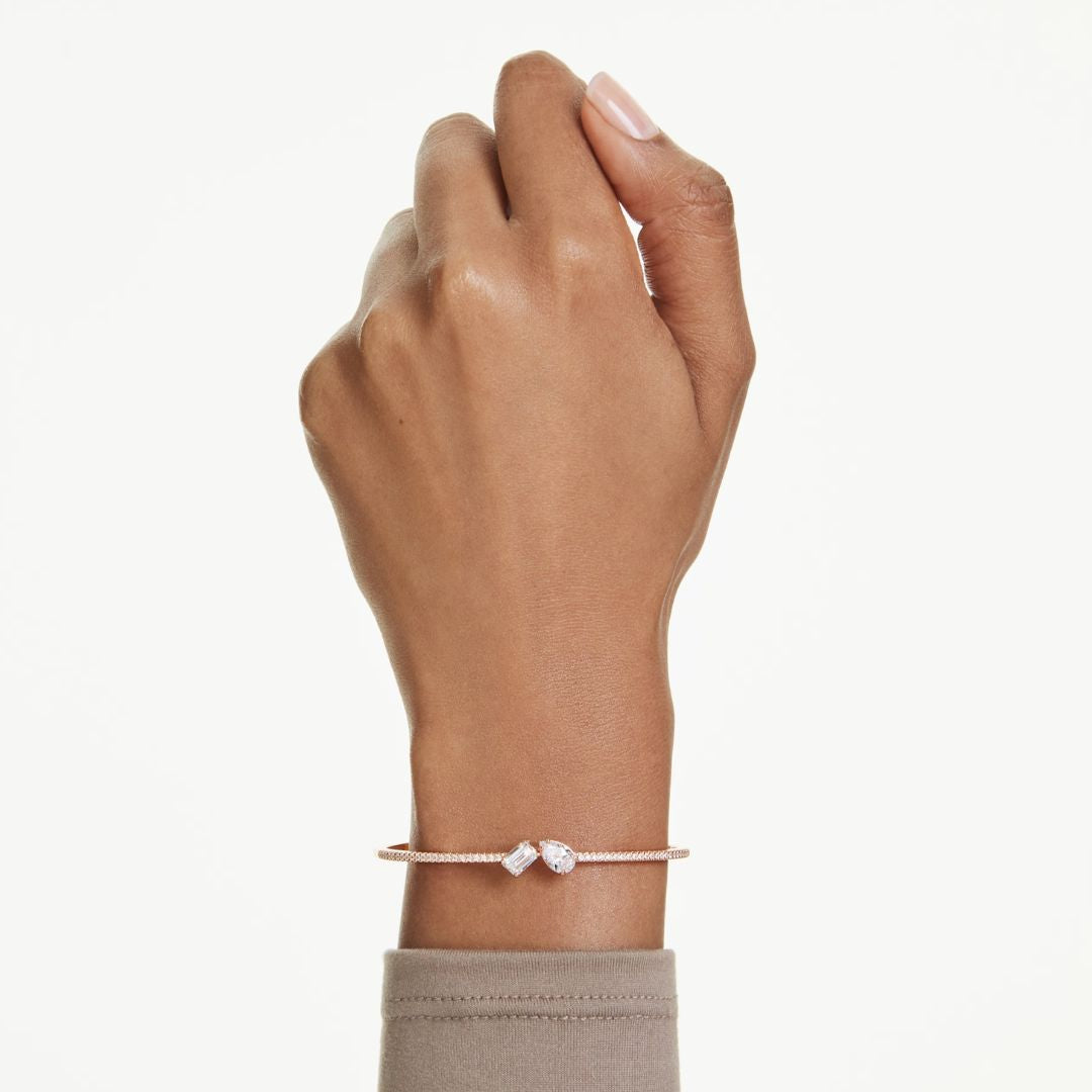 Swarovski Mesmera Bracelet, Rose Gold Color and White Crystals 5734247