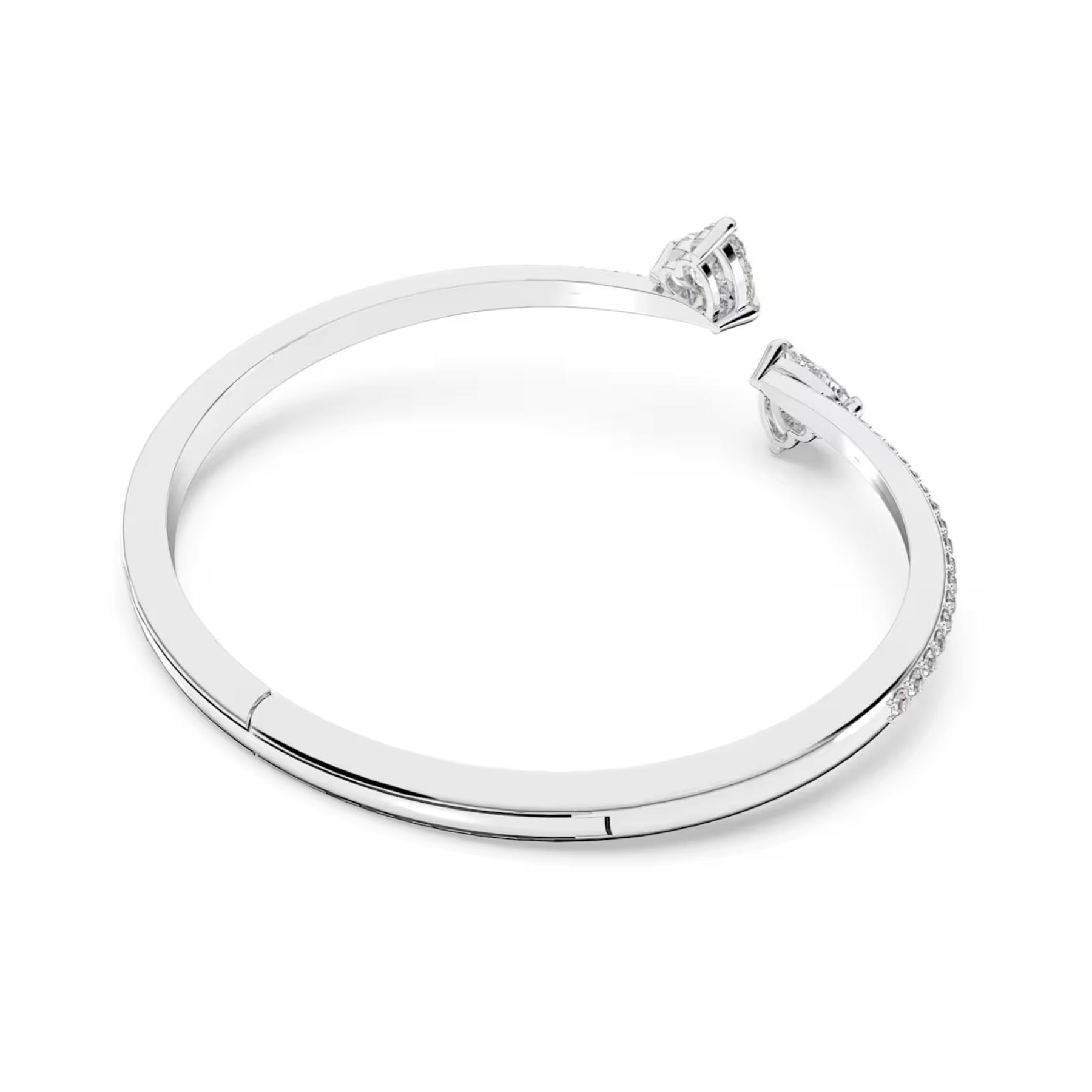 Swarovski Mesmera rannerengas, vaalea metalli ja kirkkaat kristallit