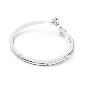 Swarovski Mesmera rannerengas, vaalea metalli ja kirkkaat kristallit