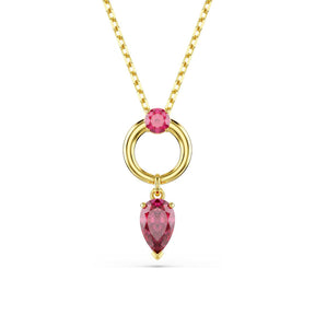 Swarovski Mesmera riipus, keltakullanvärinen ja punaiset kristallit 5732487