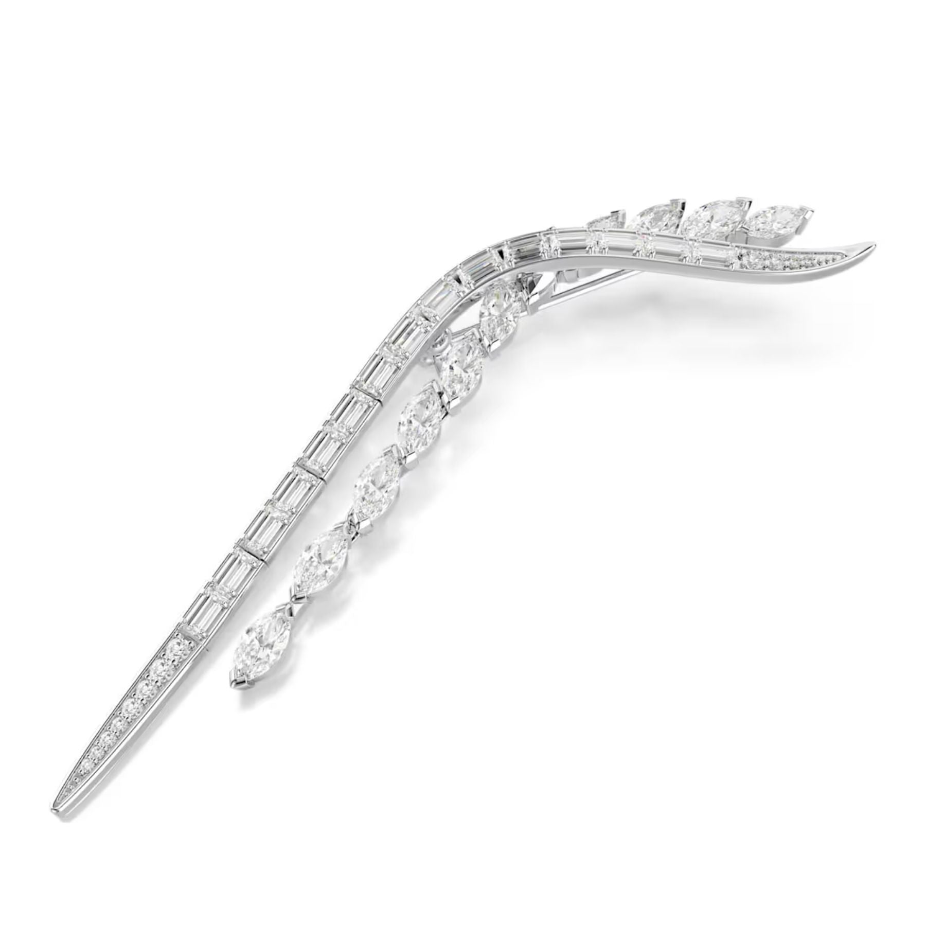 Swarovski Mesmera rintakoru, vaalea metalli ja kirkkaat zirkonit, 5761004