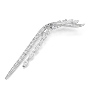 Swarovski Mesmera rintakoru, vaalea metalli ja kirkkaat zirkonit, 5761004