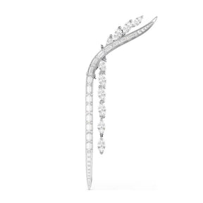 Swarovski Mesmera rintakoru, vaalea metalli ja kirkkaat zirkonit, 5761004