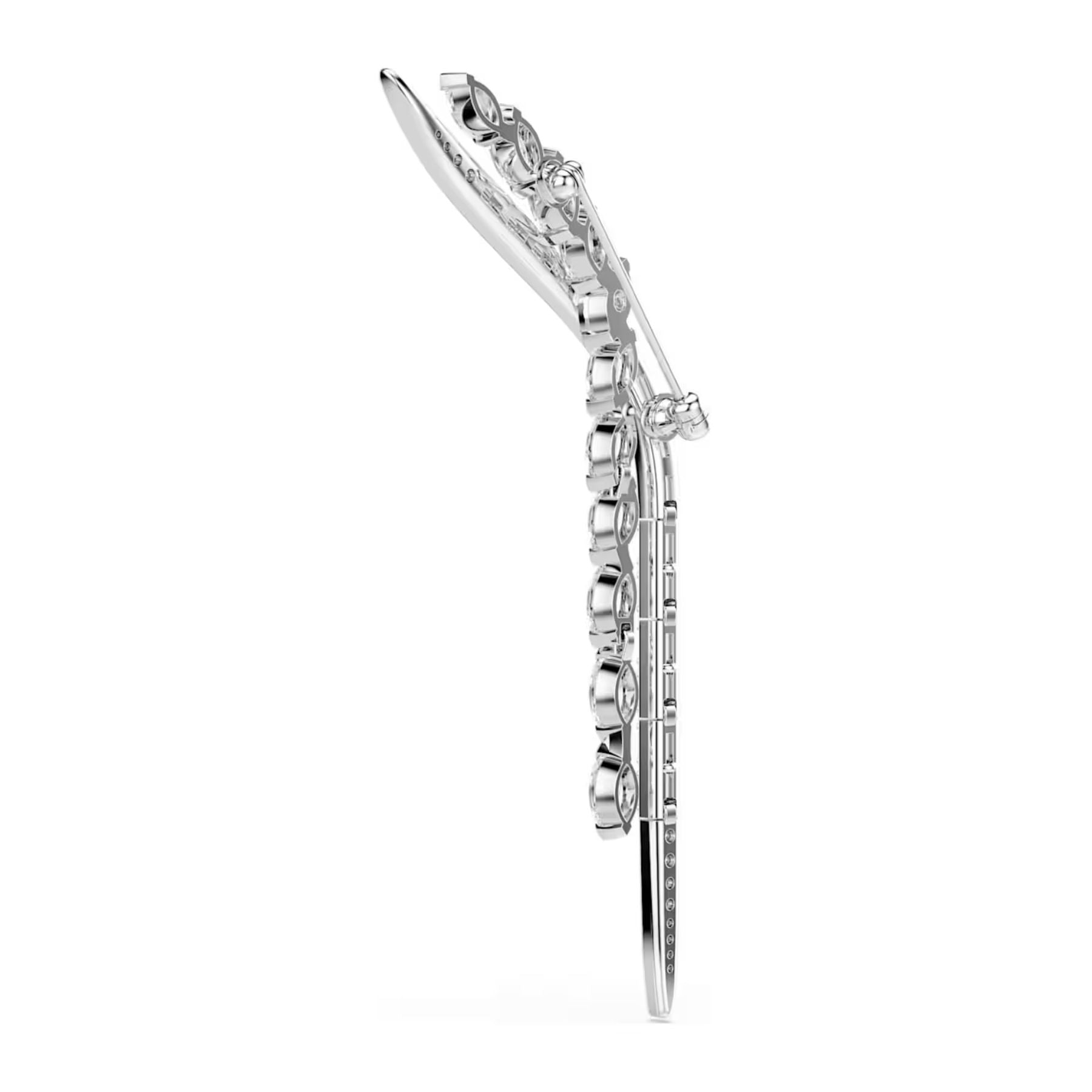 Swarovski Mesmera rintakoru, vaalea metalli ja kirkkaat zirkonit, 5761004