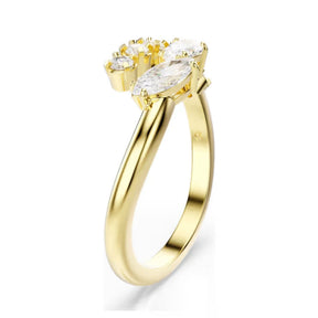 Swarovski Mesmera sormus, keltakullattu ja kirkkaat zirkonit, 5747986
