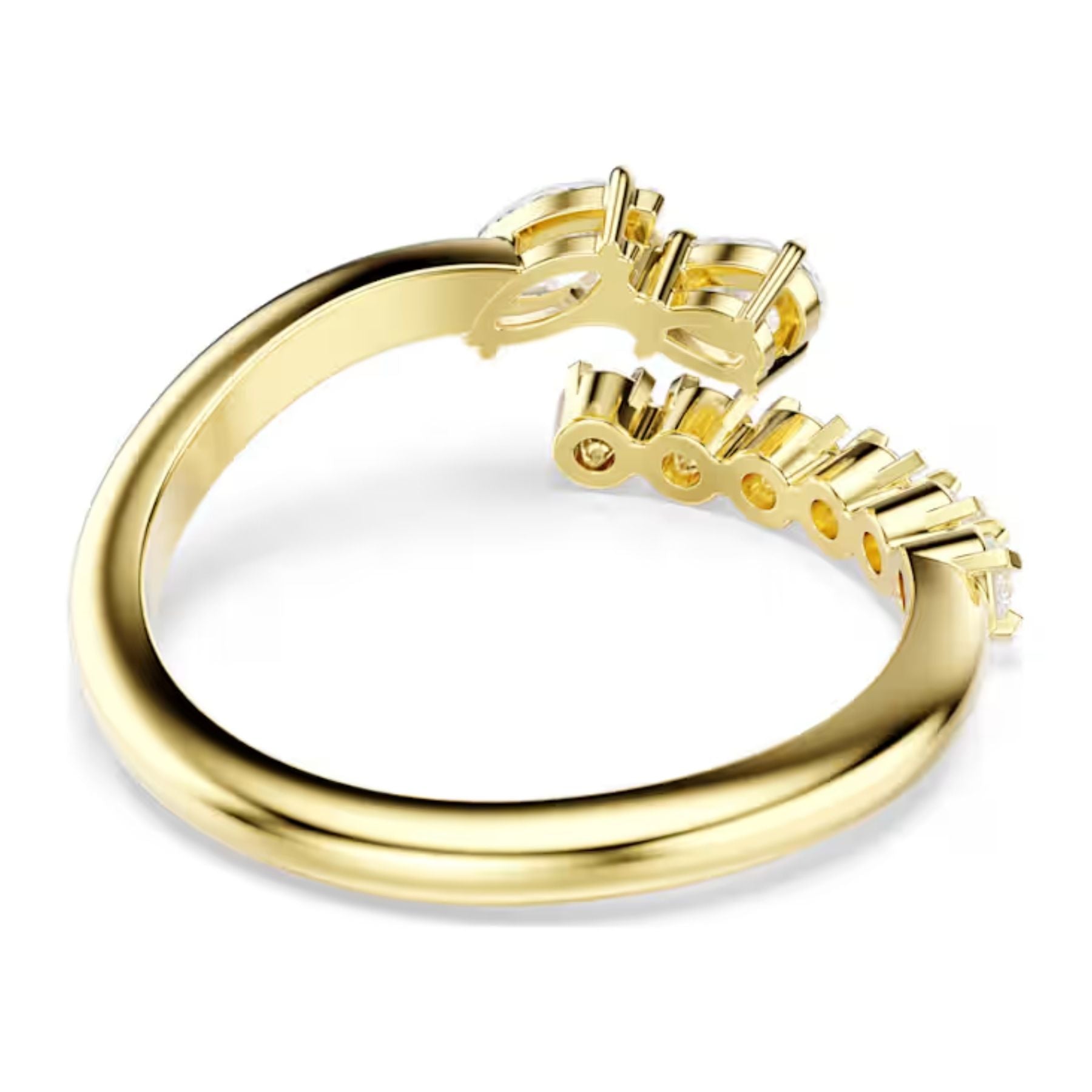 Swarovski Mesmera sormus, keltakullattu ja kirkkaat zirkonit, 5747986