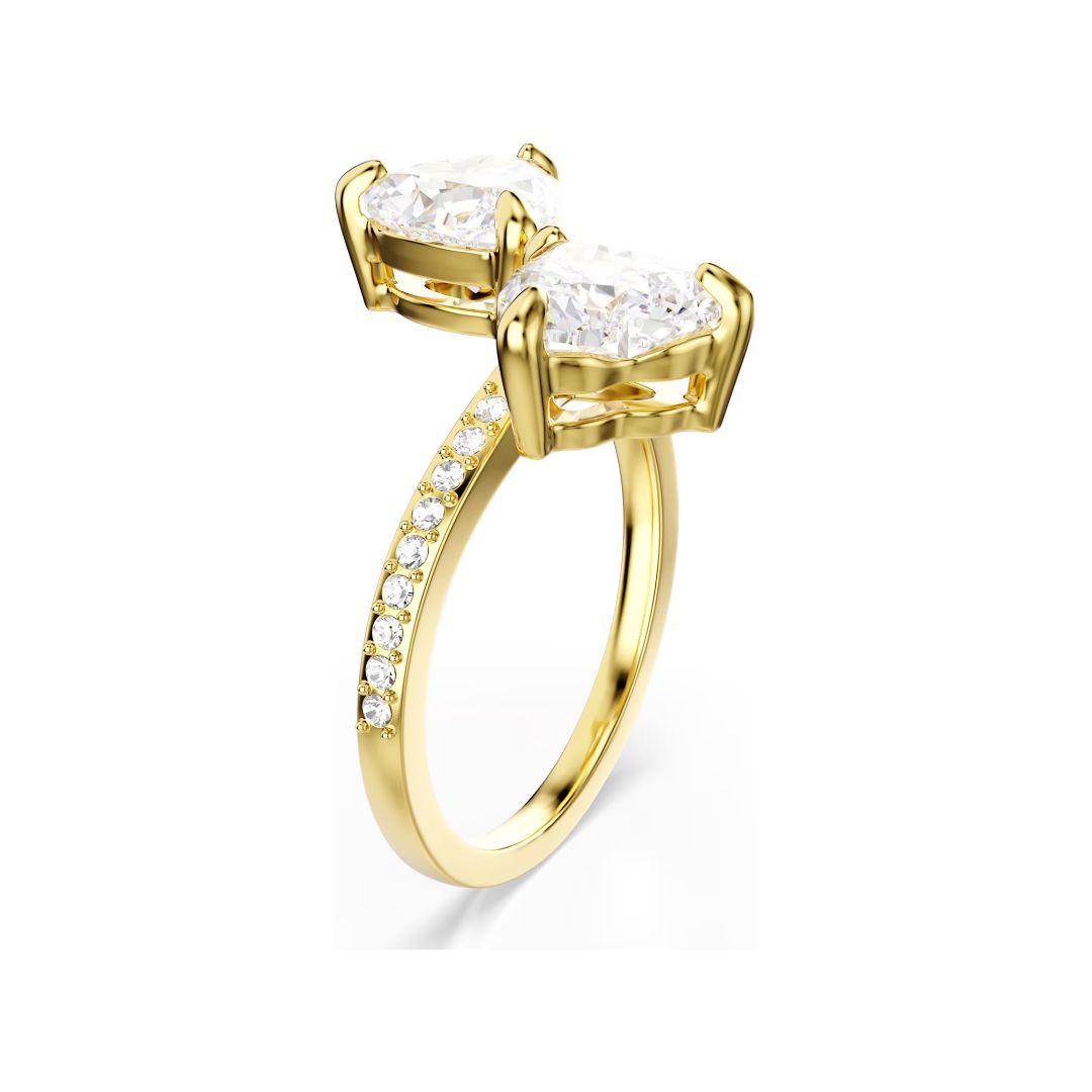 Swarovski Mesmera Ring, Yellow Gold and White Crystals
