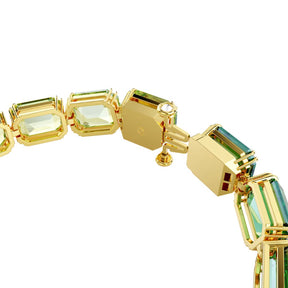Swarovski Millenia Tennis rannekoru, keltakullanväri ja vihreät kristallit 5671258