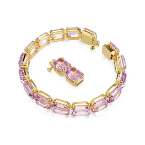 Swarovski Millenia Tennis rannekoru, keltakullanväri ja violetit kristallit 5720487