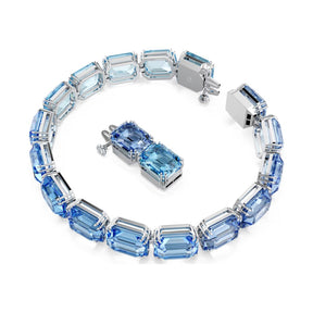 Swarovski Millenia Tennis rannekoru, vaalea metalli ja siniset kristallit 5694135