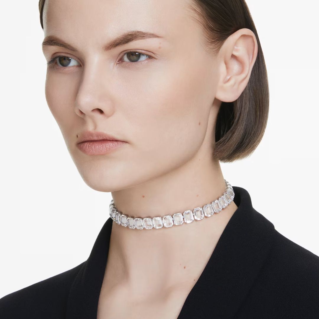Swarovski Millenia kaulakoru, vaalea metalli ja kirkkaat kristallit 5696292