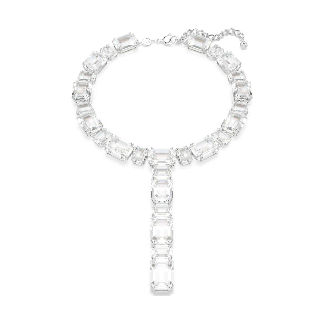 Swarovski Millenia Necklace, Rhodium-Plated Metal and White Crystals 5