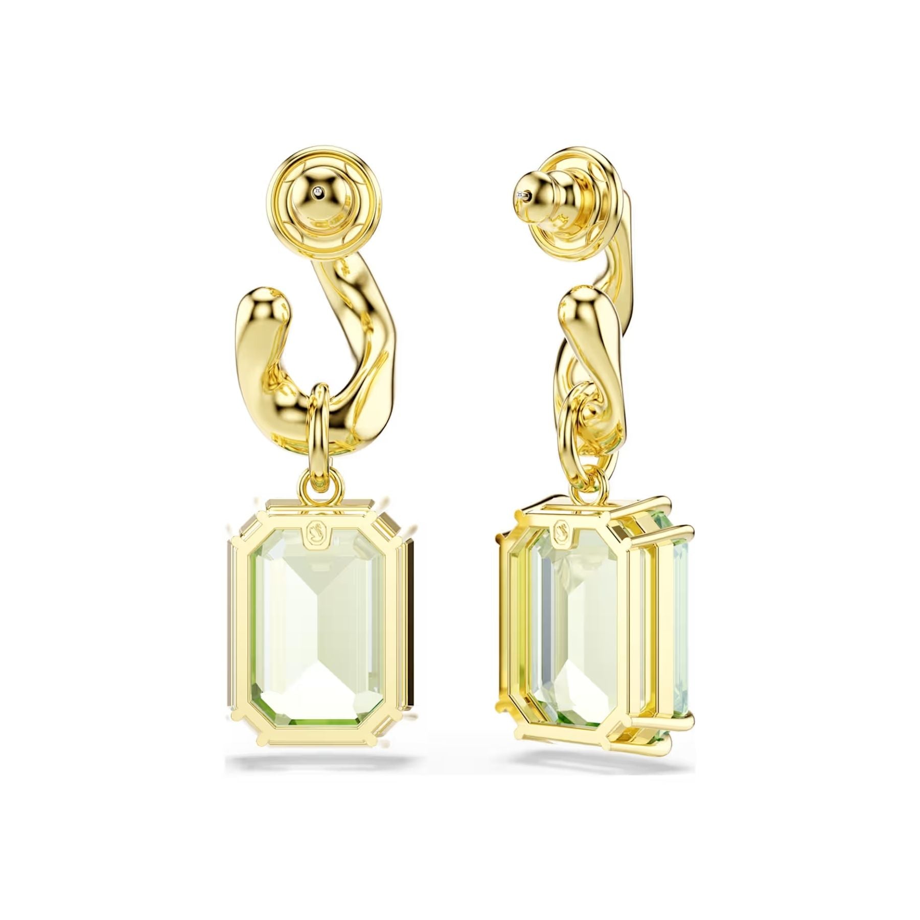 Swarovski Millenia korvakorut, keltakullattu ja vihreät kristallit, 5756151