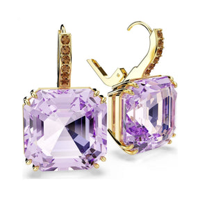 Swarovski Millenia korvakorut, keltakullattu ja violetit kristallit, 5759990
