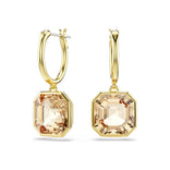 Swarovski Millenia korvakorut, keltakullanväri ja ruskeat kristallit, 5731148