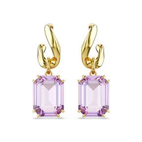 Swarovski Millenia korvakorut, keltakullanväri ja violetit kristallit 5694784
