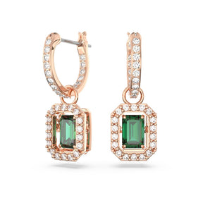Swarovski Millenia korvakorut, ruusukullanväri ja vihreät kristallit, 5650068