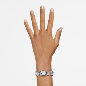 Swarovski Millenia octagon rannekello, vaalea metalli ja kirkkaat kristallit, 5729182