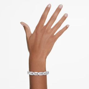 Swarovski Millenia rannekoru, vaalea metalli ja kirkkaat kristallit