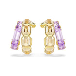 Swarovski Millenia rengaskorvakorut, keltakullanväri, violetit ja ruskeat kristallit 5725757