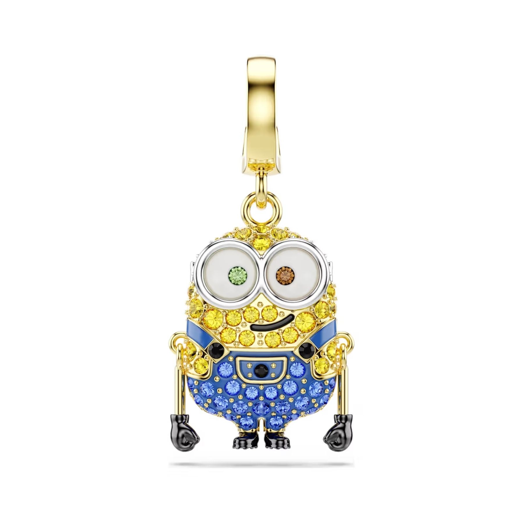 Swarovski Minions Bob charm, keltakullattu ja eriväriset kristallit, 5753016