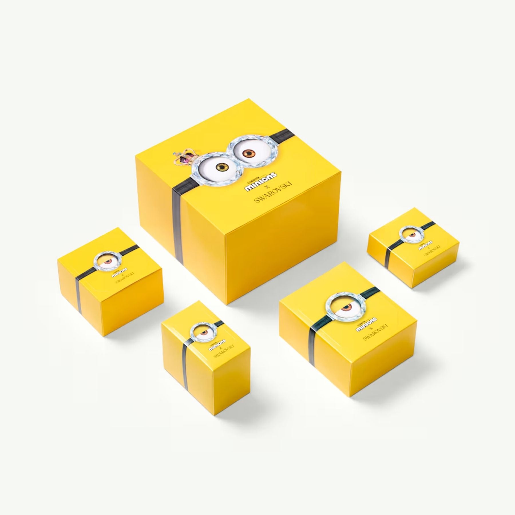 Swarovski Minions Crown hela, keltakullattu ja eriväriset kristallit, 5753019