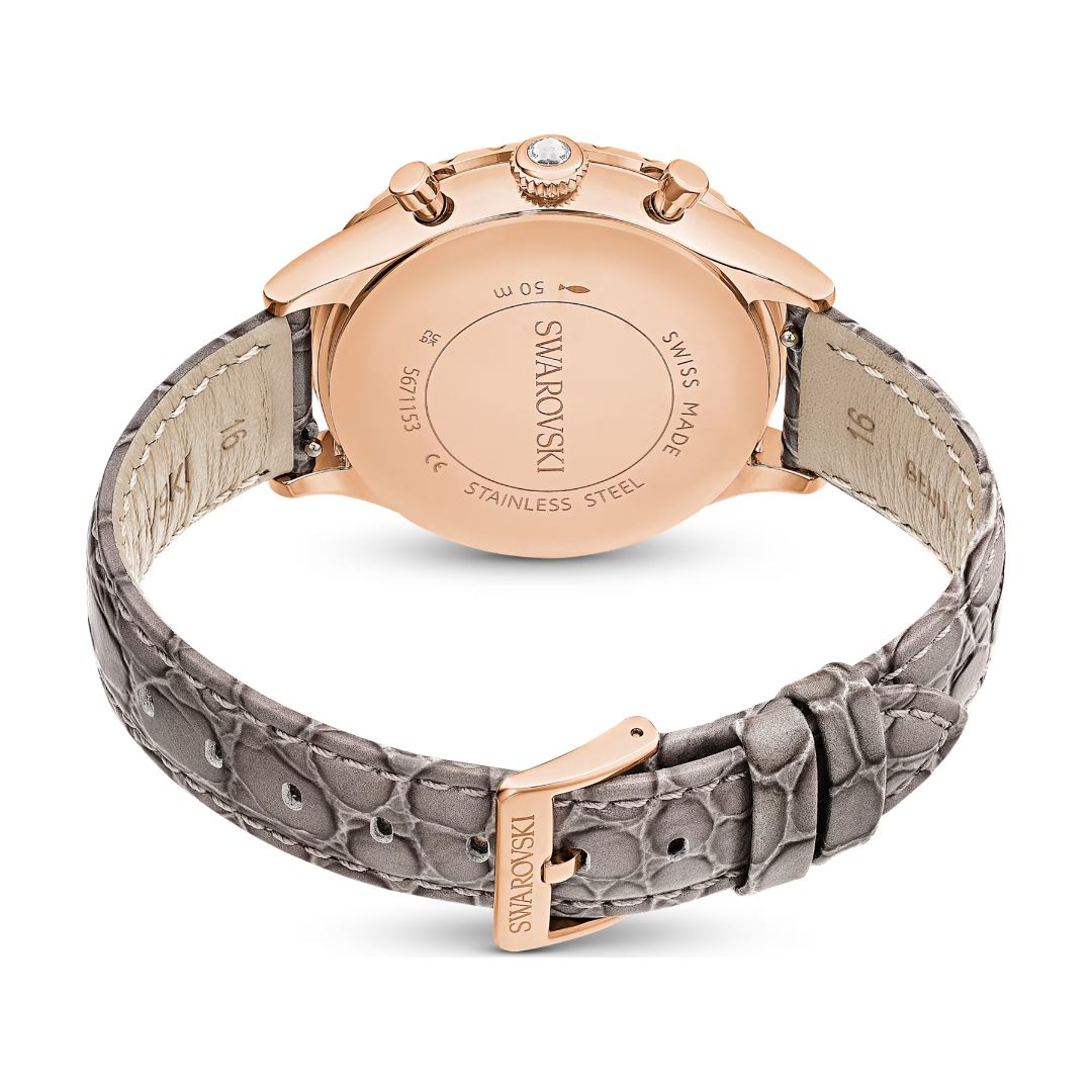 Swarovski Octea Chrono Watch, Rose Gold-Tone and White Crystals, 56711