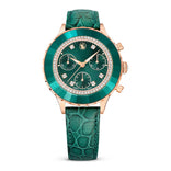 Swarovski Octea chrono rannekello, ruusukullanväri ja kirkkaat kristallit, 5672931