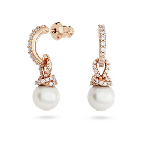 Swarovski Originally korvakorut, ruusukullan värinen ja kirkkaat kristallit 5669524