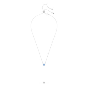 Swarovski Stilla Attract Y kaulakoru, vaalea metalli, sininen ja kirkas kristalli 5734249