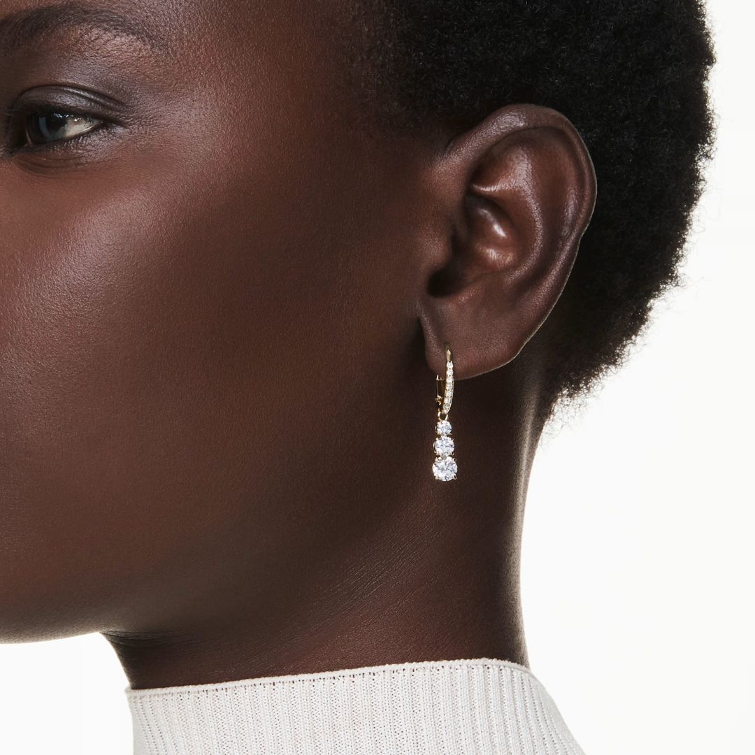 Swarovski Stilla Attract korvakorut, keltakullanväri ja kirkkaat kristallit, 5723300
