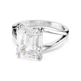 Swarovski Stilla sormus, vaalea metalli ja kirkas kristalli