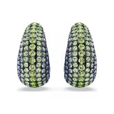 Swarovski Sublima Clip korvakorut, tumma metalli ja eri väriset kristallit 5692111