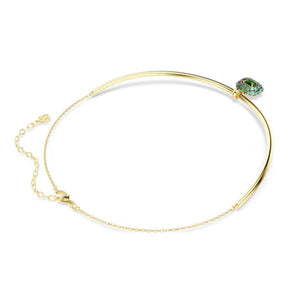Swarovski Sublima choker kaulakoru, keltakullattu ja vihreät zirkonit, 5760763