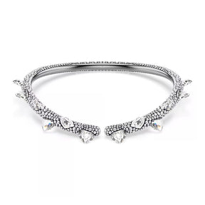 Swarovski Sublima choker kaulakoru, tumma metalli ja kirkkaat kristallit 5723286