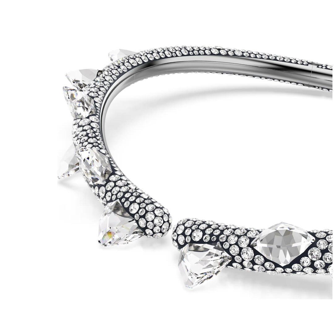 Swarovski Sublima choker kaulakoru, tumma metalli ja kirkkaat kristallit 5723286
