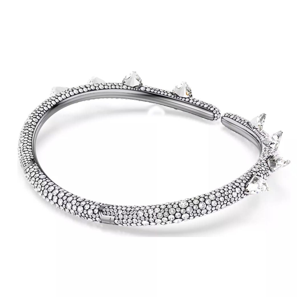 Swarovski Sublima choker kaulakoru, tumma metalli ja kirkkaat kristallit 5723286