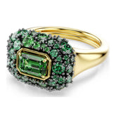 Swarovski Sublima cocktailsormus, keltakullattu ja vihreät zirkonit, 5759920