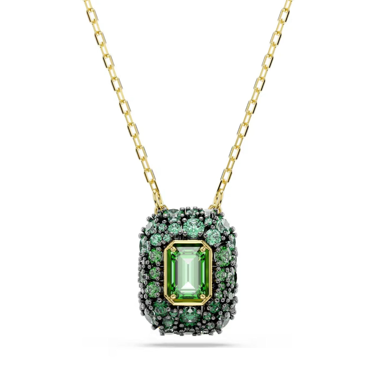 Swarovski Sublima kaulakoru, keltakullattu ja vihreät zirkonit, 5752884