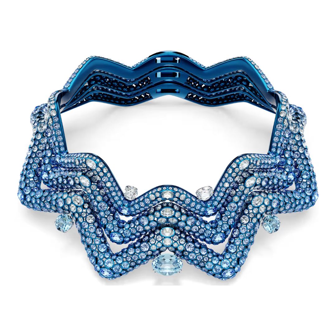 Swarovski Sublima kaulakoru, sininen ja kirkkaat kristallit 5692094
