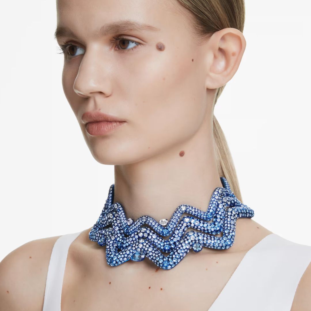 Swarovski Sublima kaulakoru, sininen ja kirkkaat kristallit 5692094